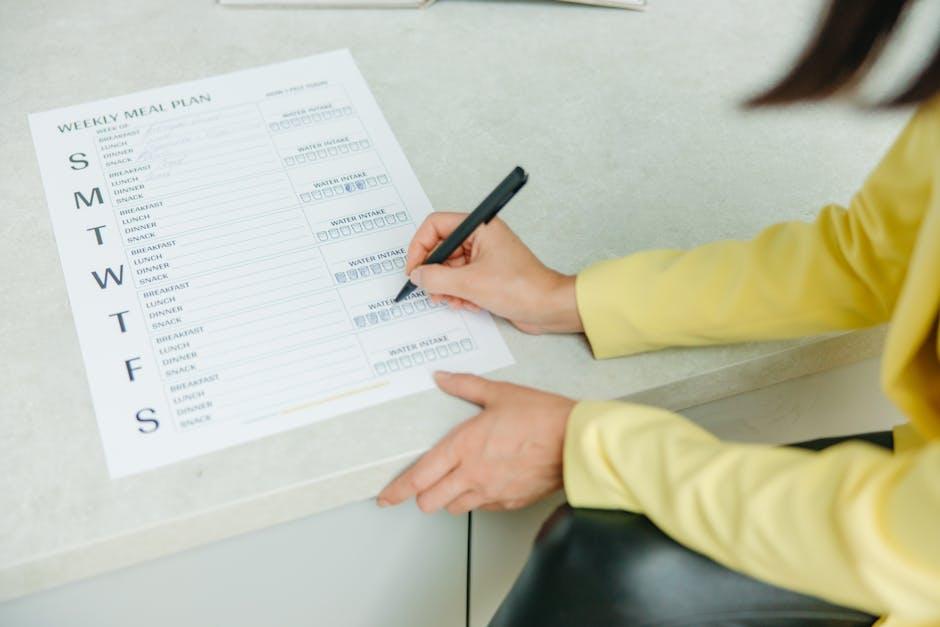 Creating a Weekly Meal Plan That Sticks